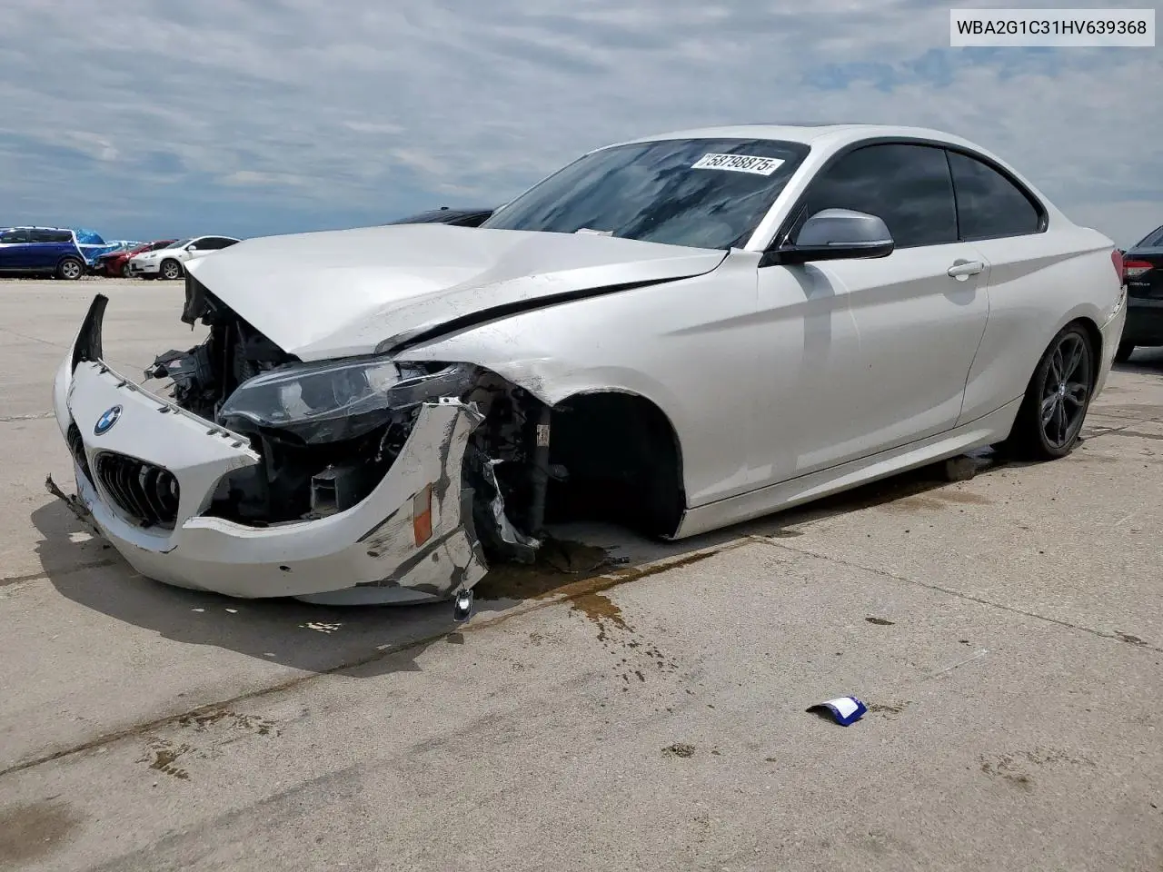 2017 BMW M240I VIN: WBA2G1C31HV639368 Lot: 58798875