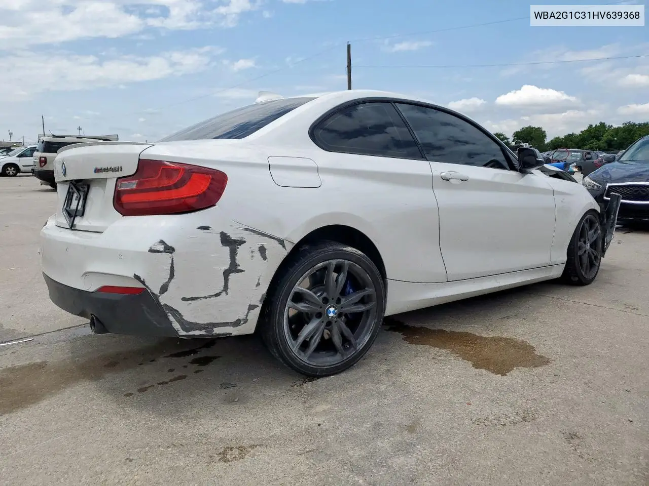 2017 BMW M240I VIN: WBA2G1C31HV639368 Lot: 58798875