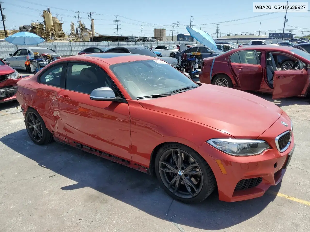 2017 BMW M240I VIN: WBA2G1C54HV638927 Lot: 61210075
