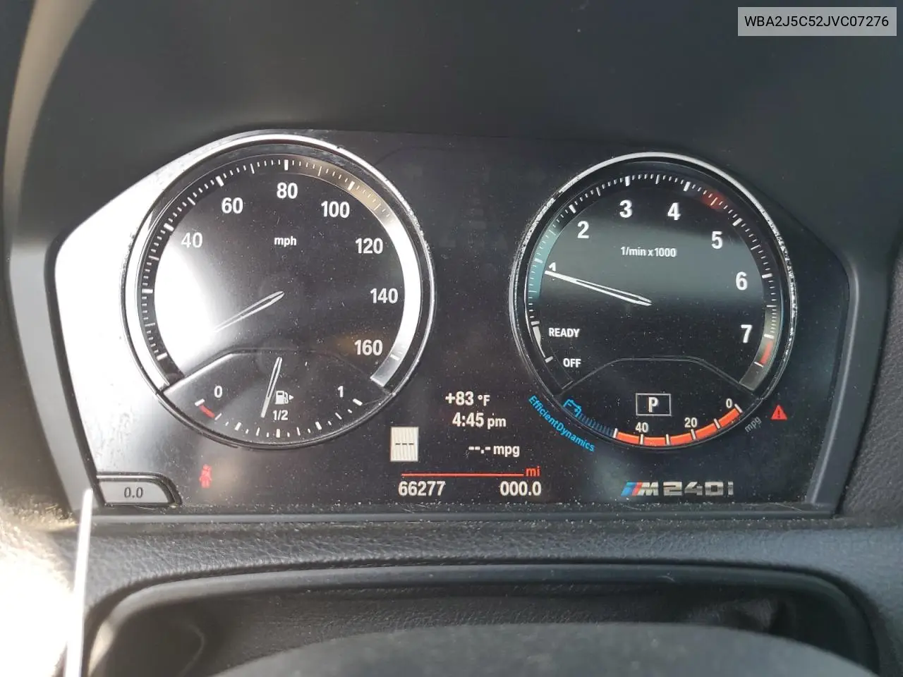 2018 BMW M240I VIN: WBA2J5C52JVC07276 Lot: 59146135