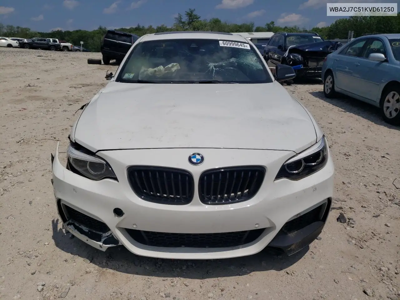 2019 BMW M240Xi VIN: WBA2J7C51KVD61250 Lot: 60999645