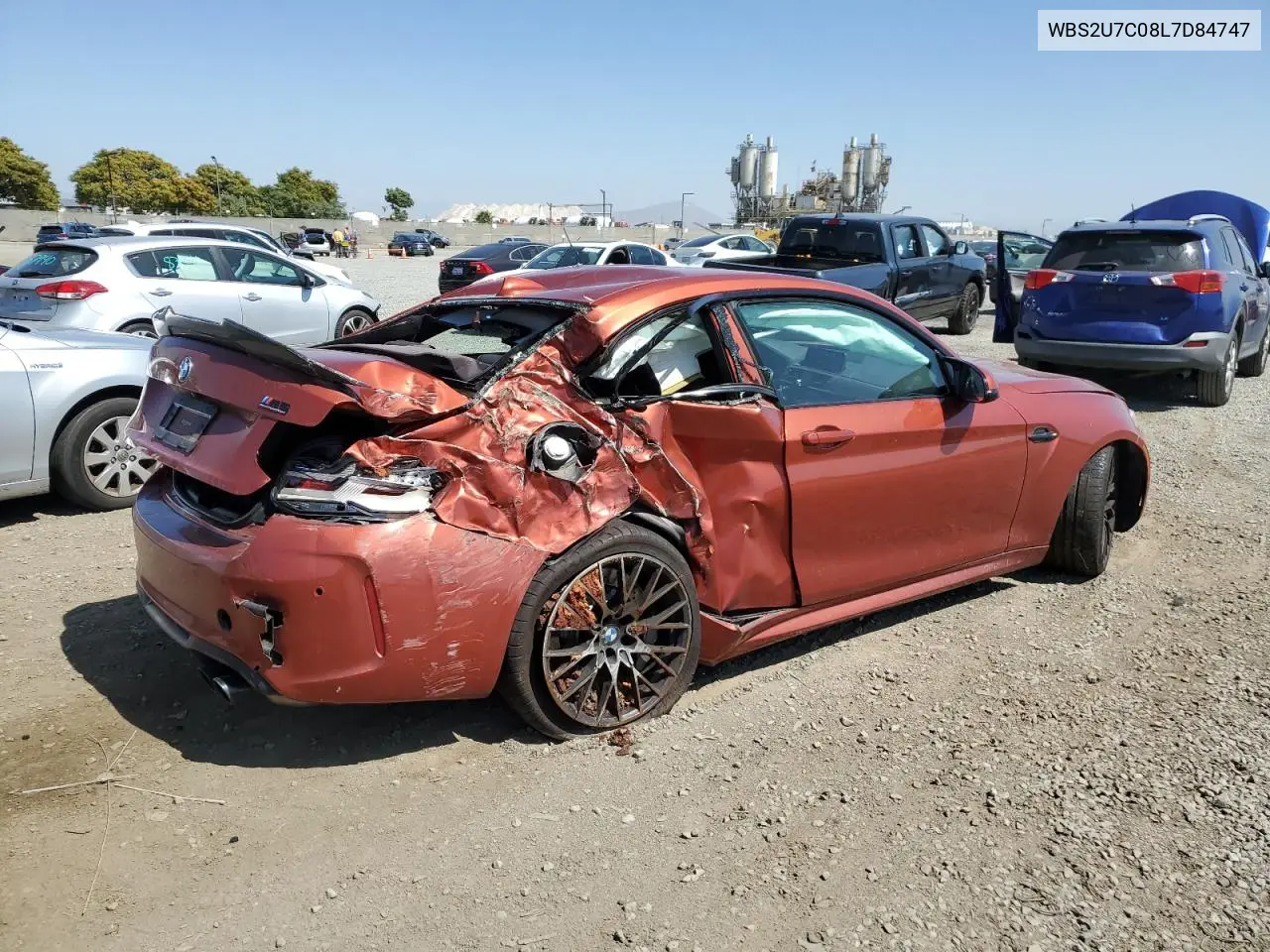 2020 BMW M2 Competition VIN: WBS2U7C08L7D84747 Lot: 61426895