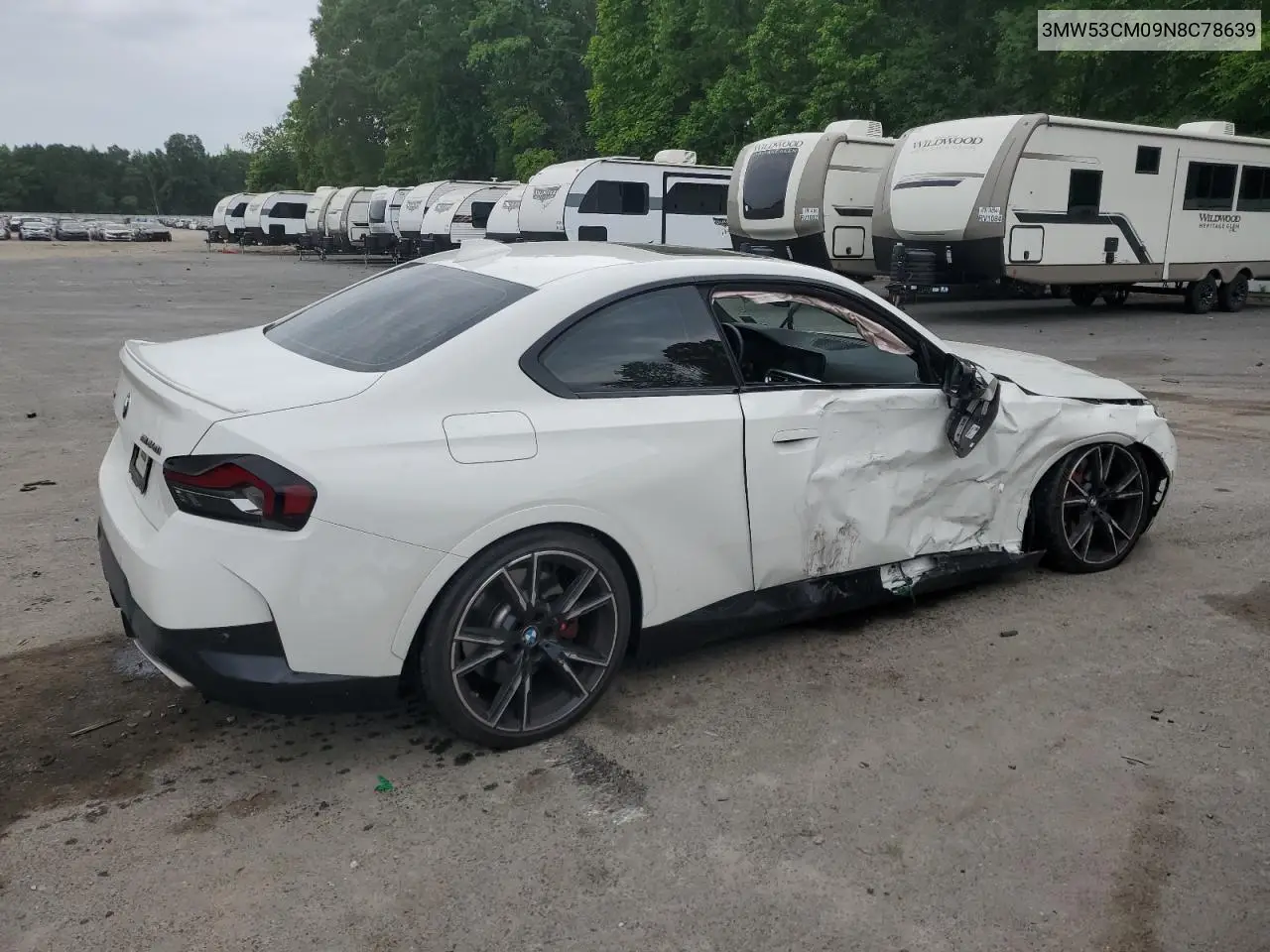 2022 BMW M240Xi VIN: 3MW53CM09N8C78639 Lot: 59941405