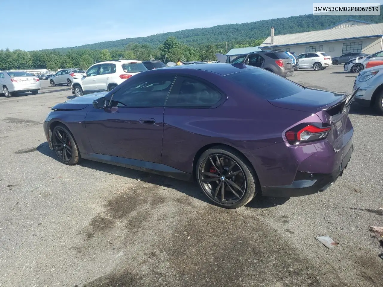 2023 BMW M240Xi VIN: 3MW53CM02P8D67519 Lot: 62643355