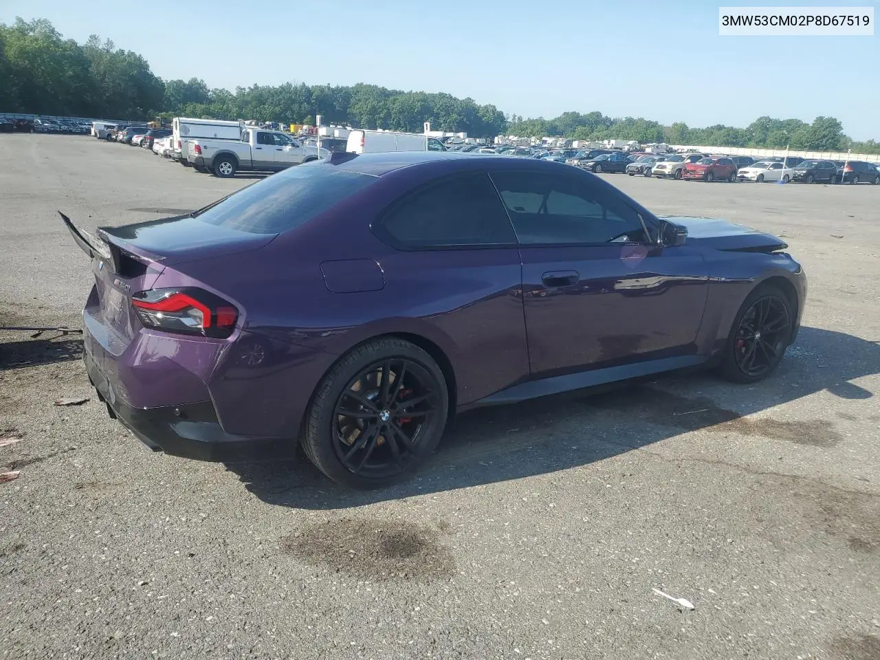 2023 BMW M240Xi VIN: 3MW53CM02P8D67519 Lot: 62643355