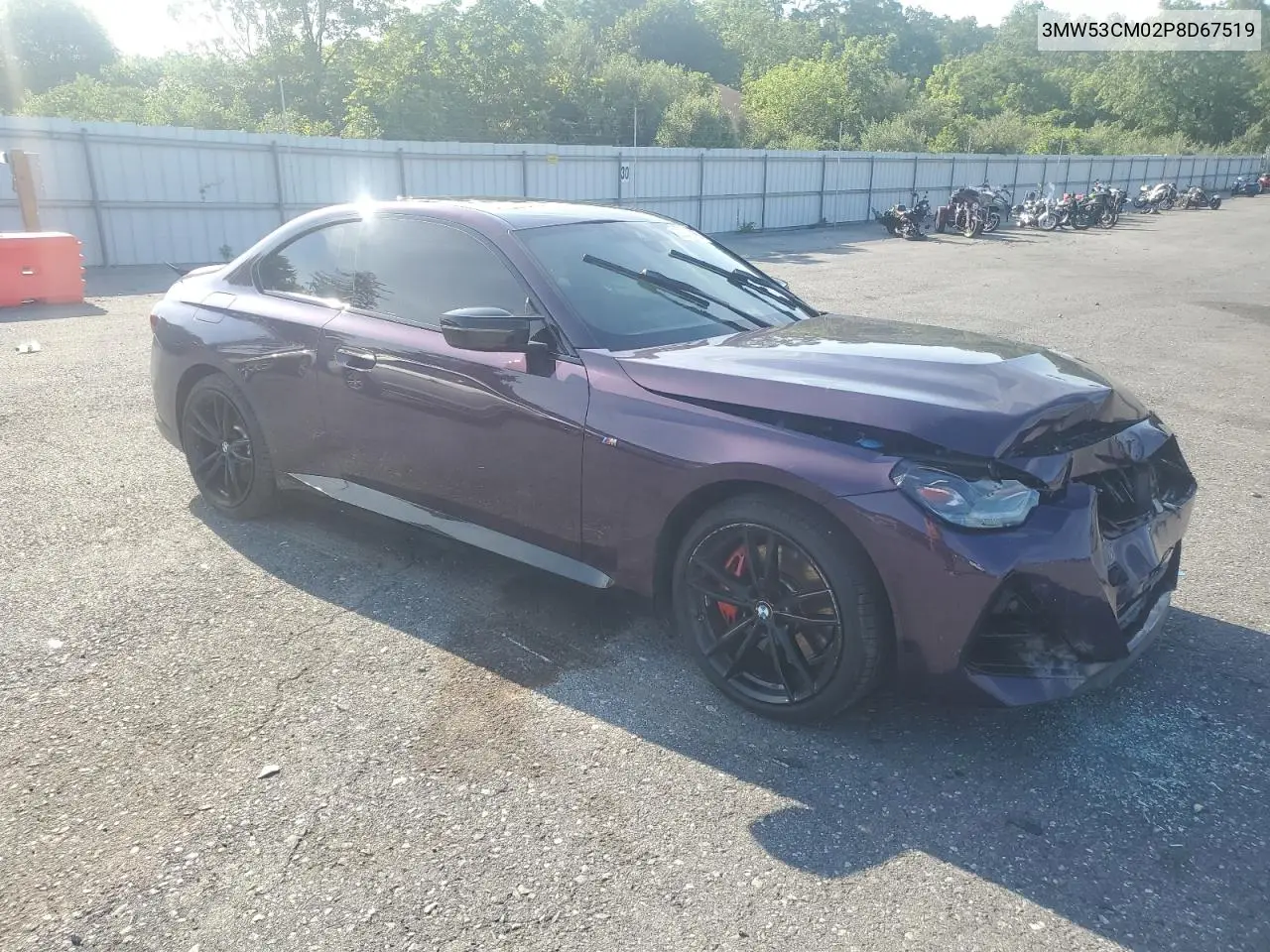 2023 BMW M240Xi VIN: 3MW53CM02P8D67519 Lot: 62643355