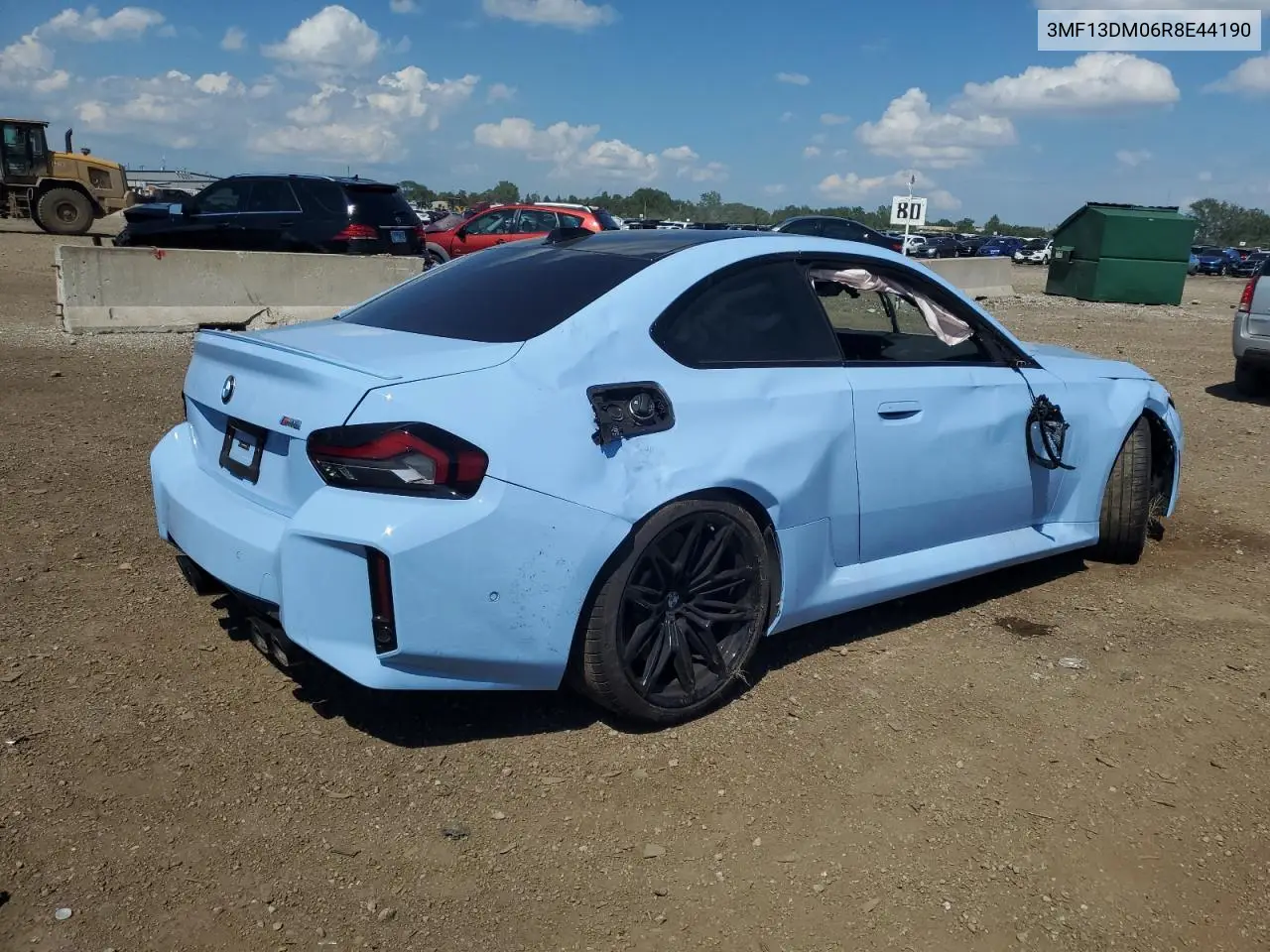 2024 BMW M2 VIN: 3MF13DM06R8E44190 Lot: 62344365