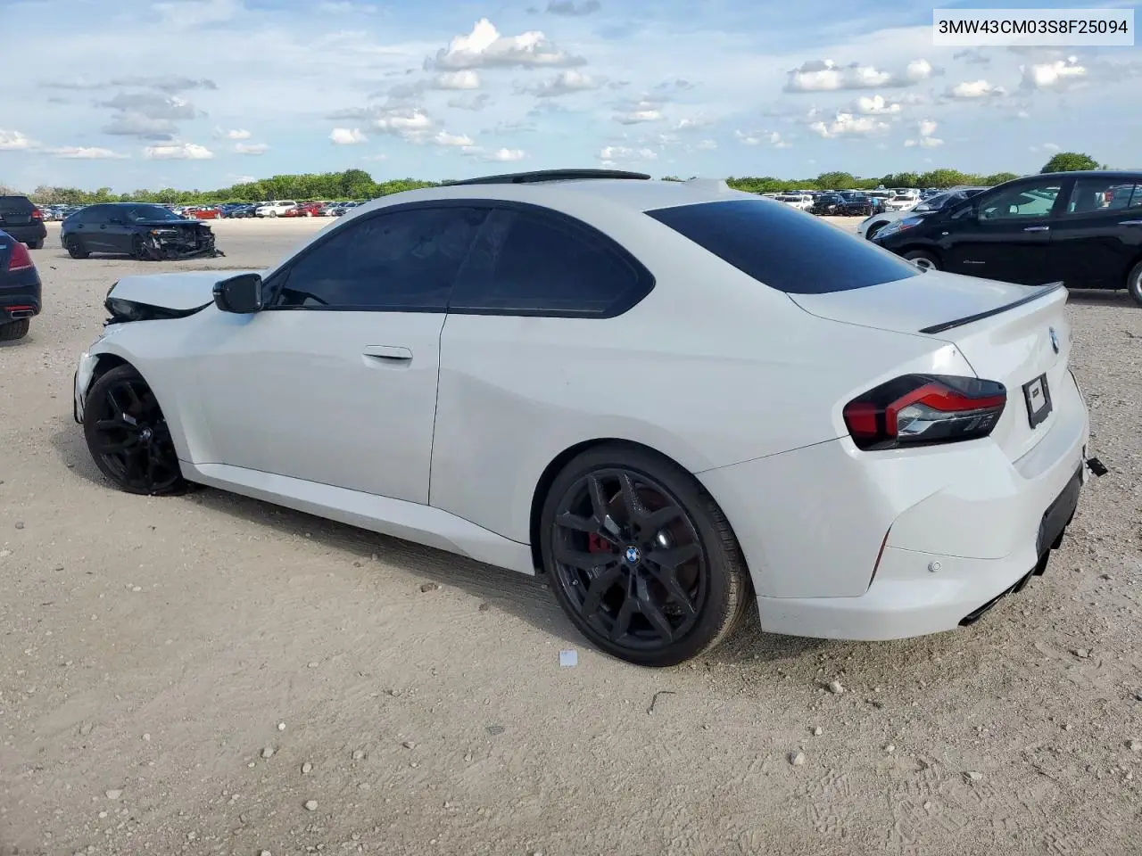 2025 BMW M240I VIN: 3MW43CM03S8F25094 Lot: 62214925
