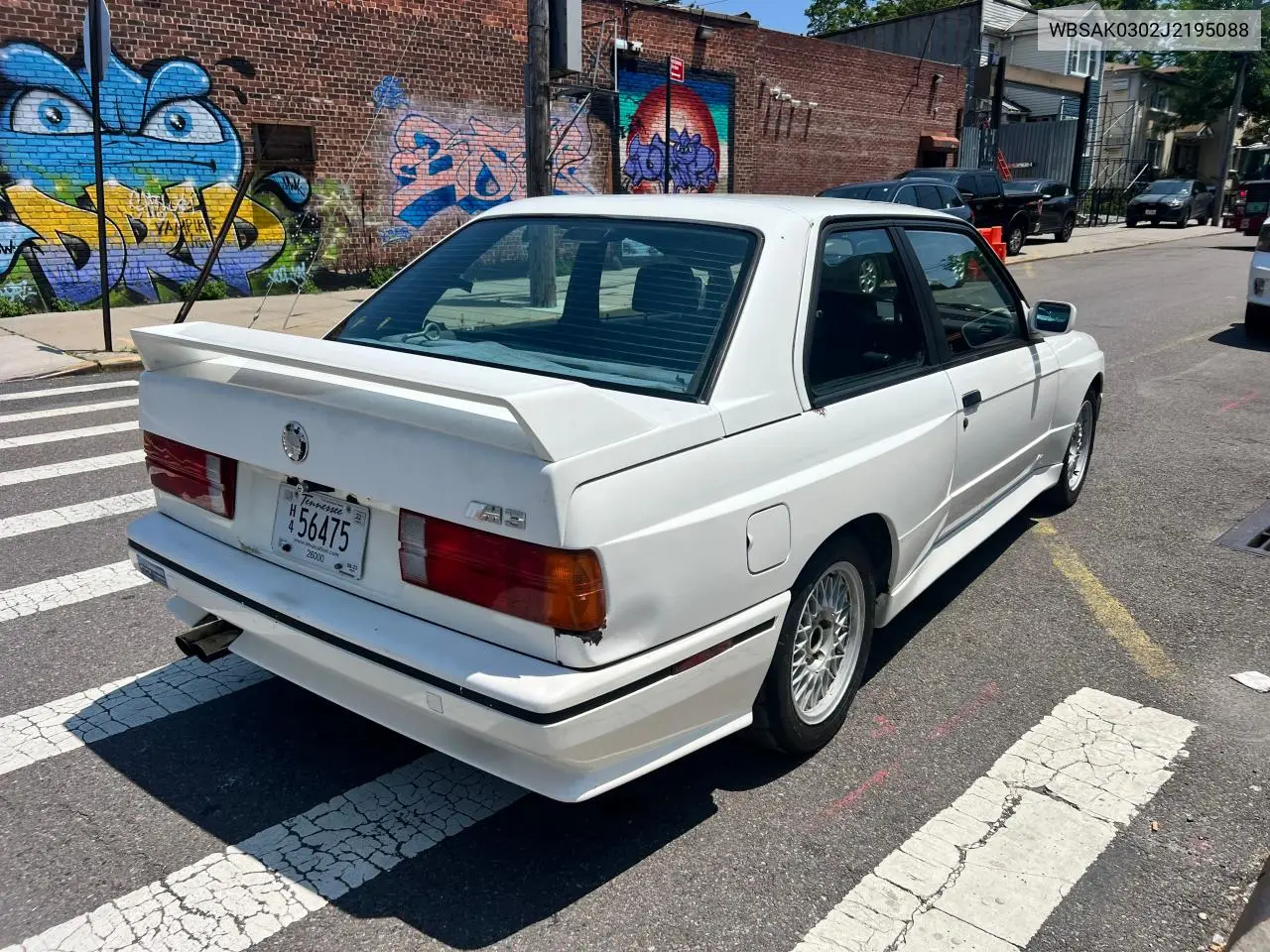 1988 BMW M3 VIN: WBSAK0302J2195088 Lot: 59734375