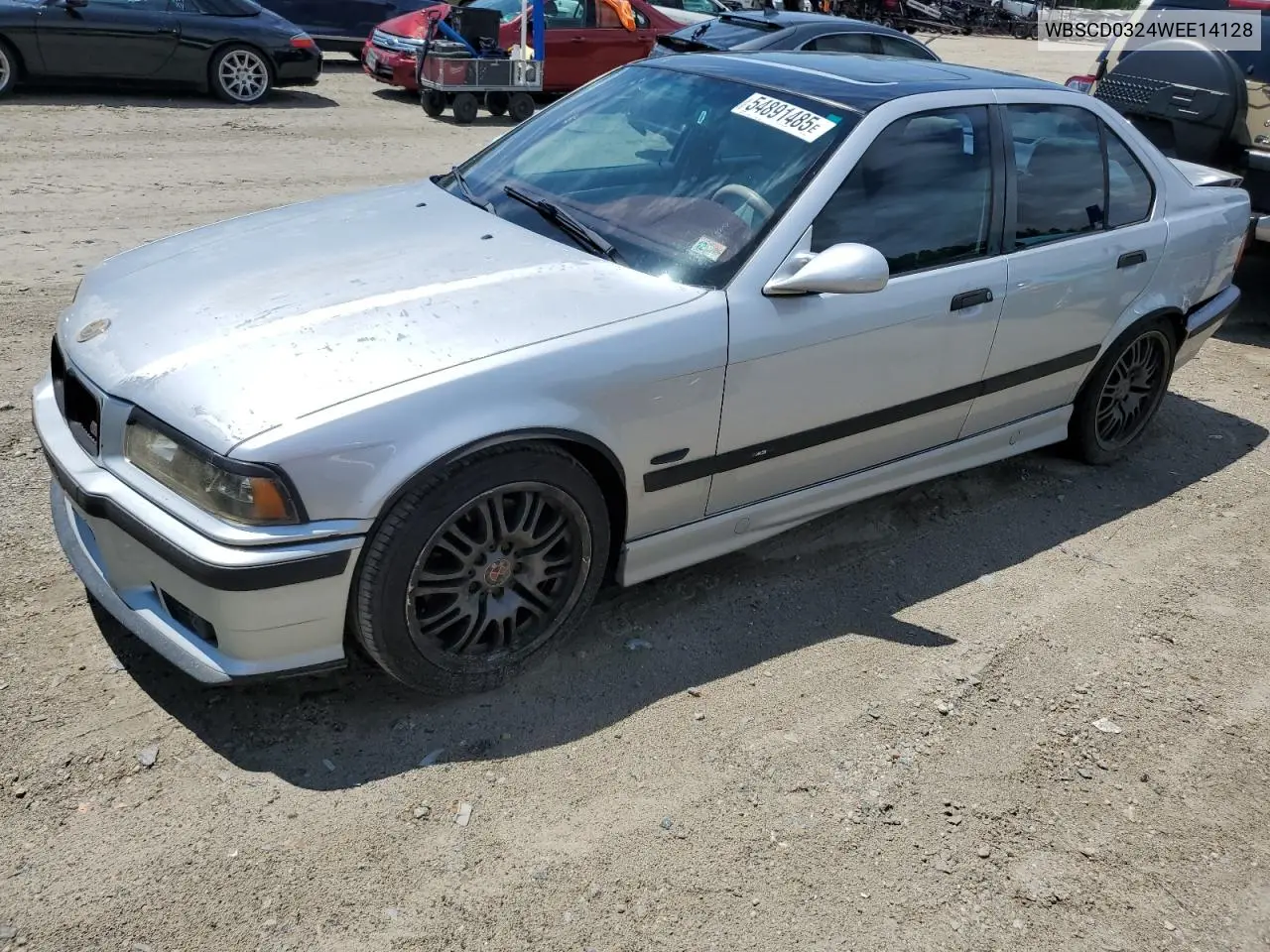 1998 BMW M3 Automatic VIN: WBSCD0324WEE14128 Lot: 54891485