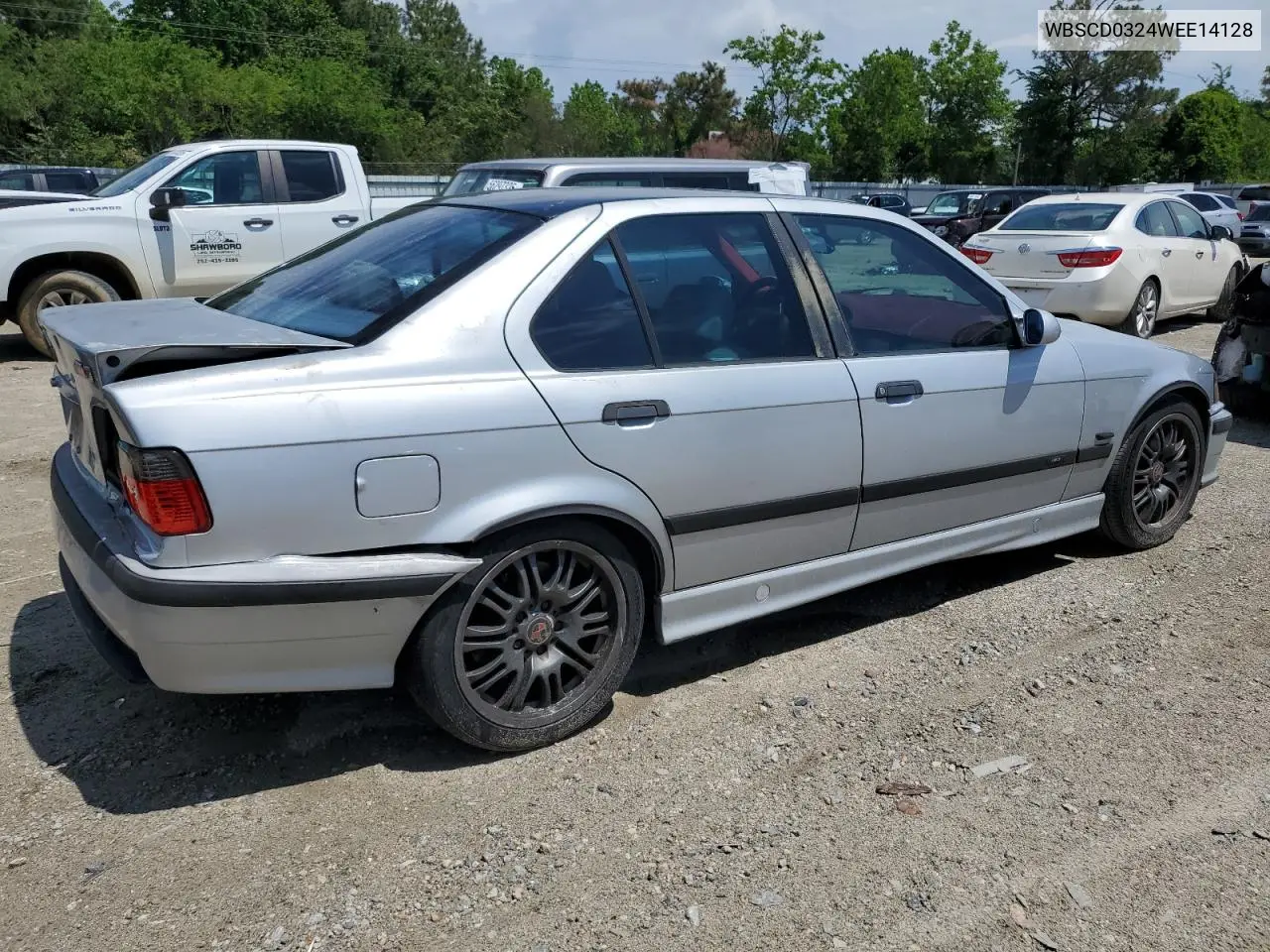 1998 BMW M3 Automatic VIN: WBSCD0324WEE14128 Lot: 54891485