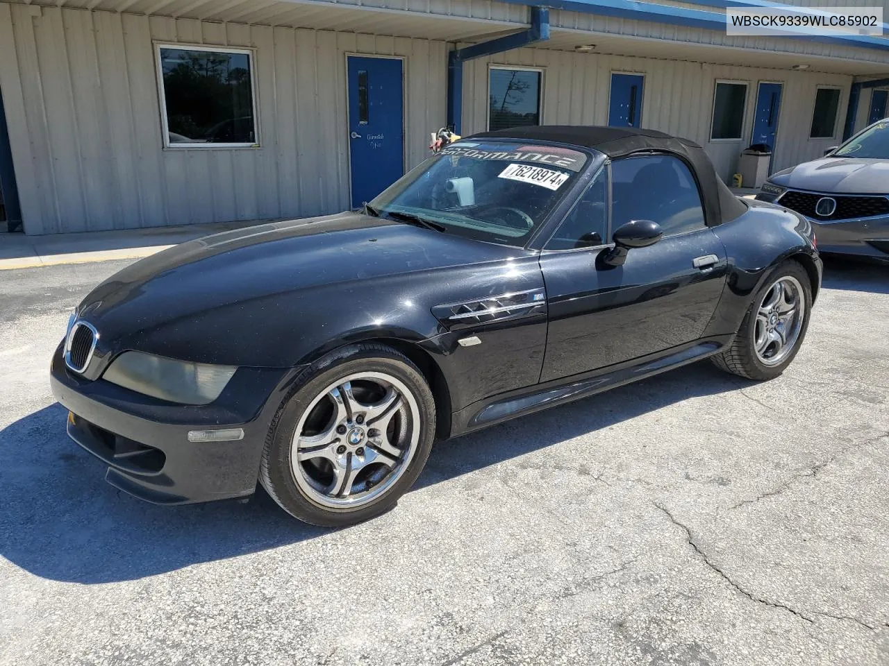 1998 BMW M Roadster VIN: WBSCK9339WLC85902 Lot: 76218974