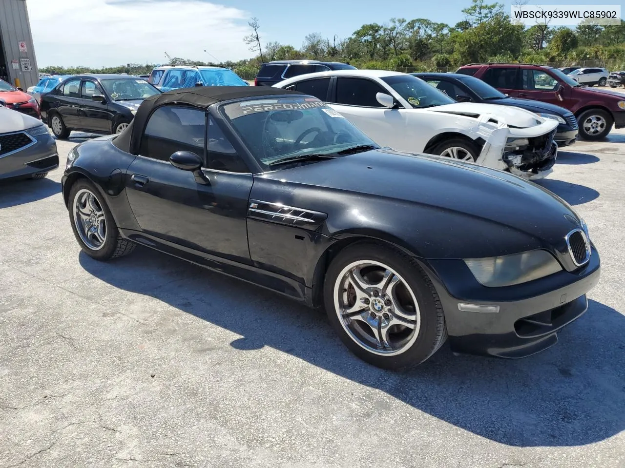 1998 BMW M Roadster VIN: WBSCK9339WLC85902 Lot: 76218974