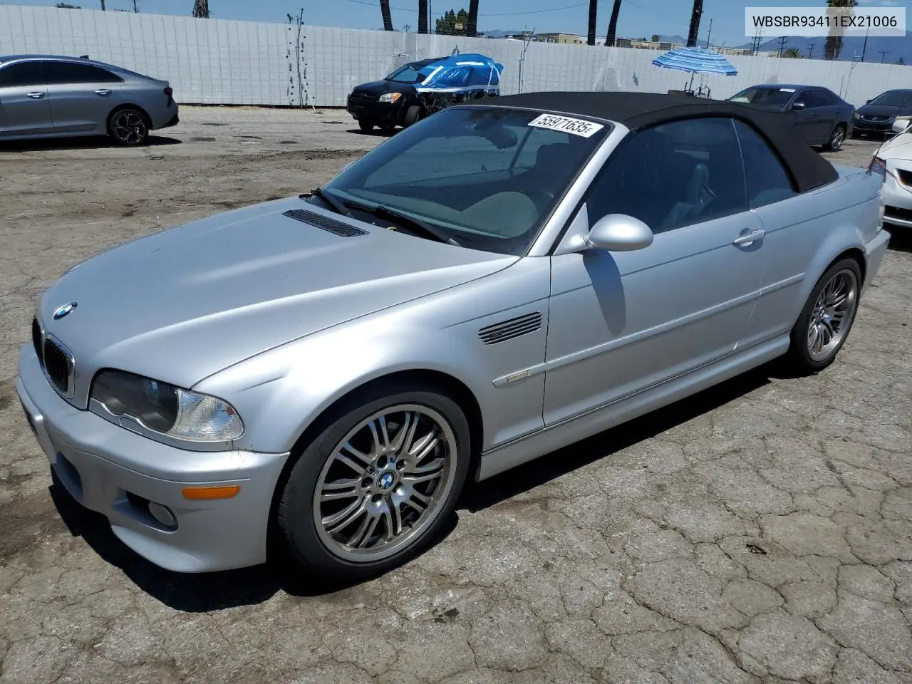 2001 BMW M3 Ci VIN: WBSBR93411EX21006 Lot: 55971635