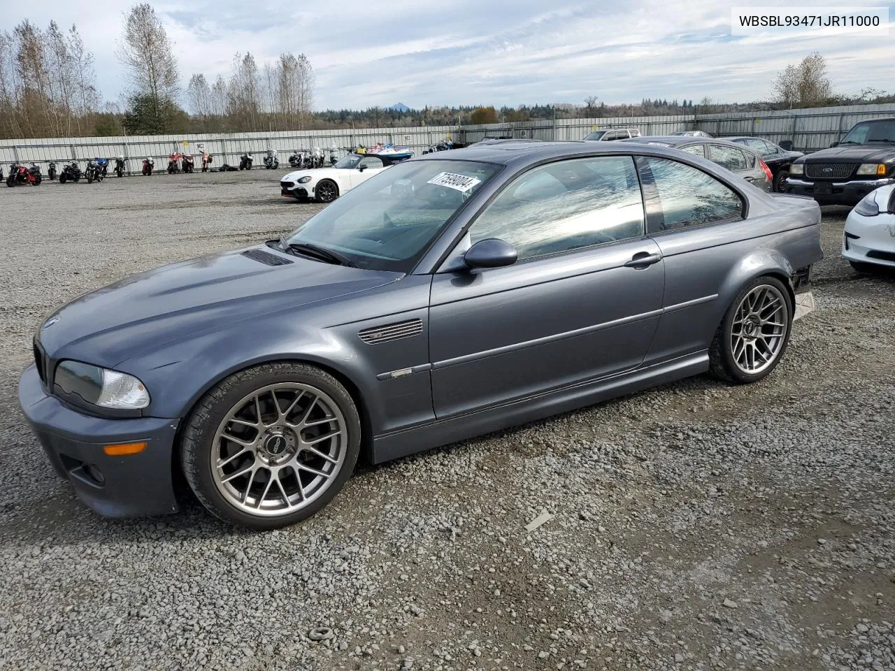 2001 BMW M3 Ci VIN: WBSBL93471JR11000 Lot: 77599004