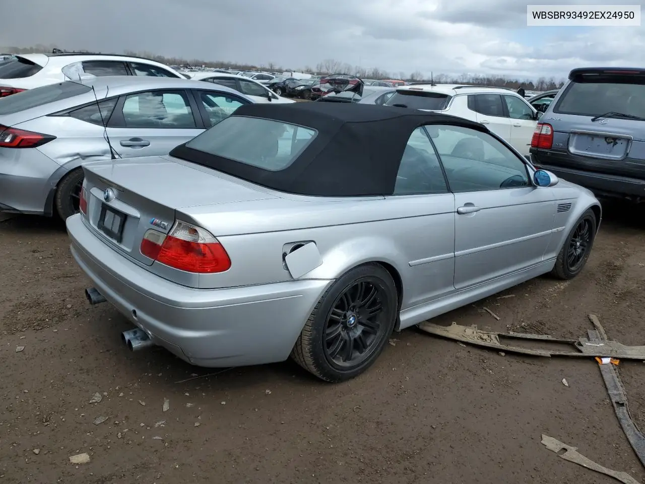 2002 BMW M3 VIN: WBSBR93492EX24950 Lot: 52174795