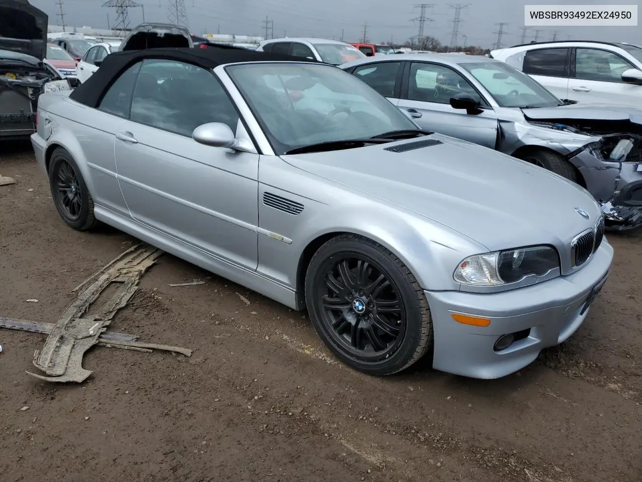 2002 BMW M3 VIN: WBSBR93492EX24950 Lot: 52174795