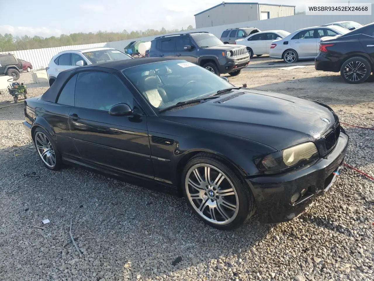2002 BMW M3 VIN: WBSBR93452EX24668 Lot: 53687595