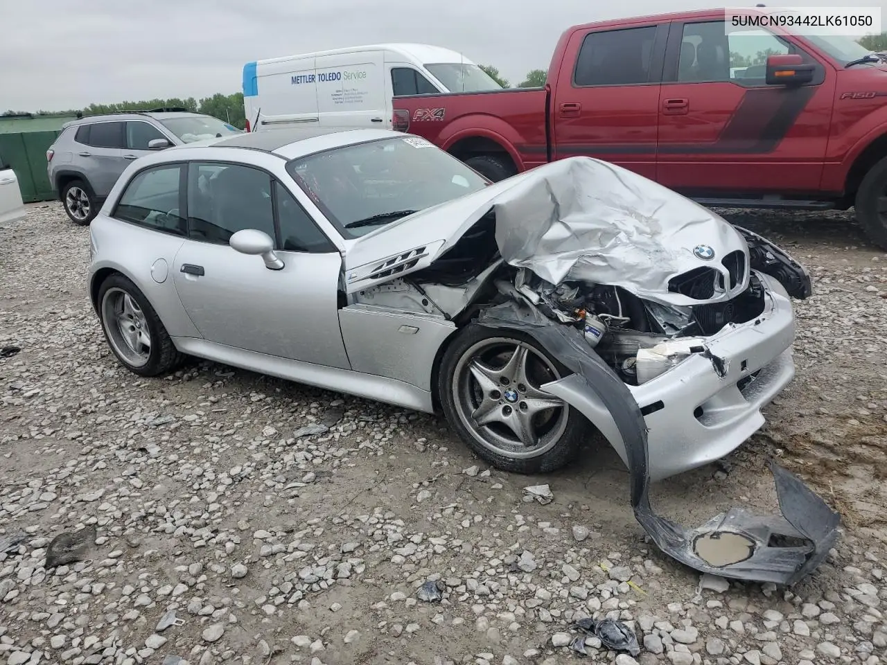 2002 BMW M Coupe VIN: 5UMCN93442LK61050 Lot: 54595335