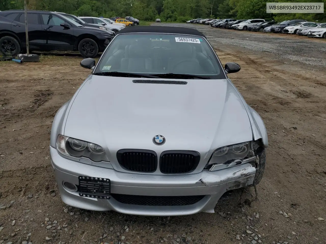 2002 BMW M3 VIN: WBSBR93492EX23717 Lot: 56937425