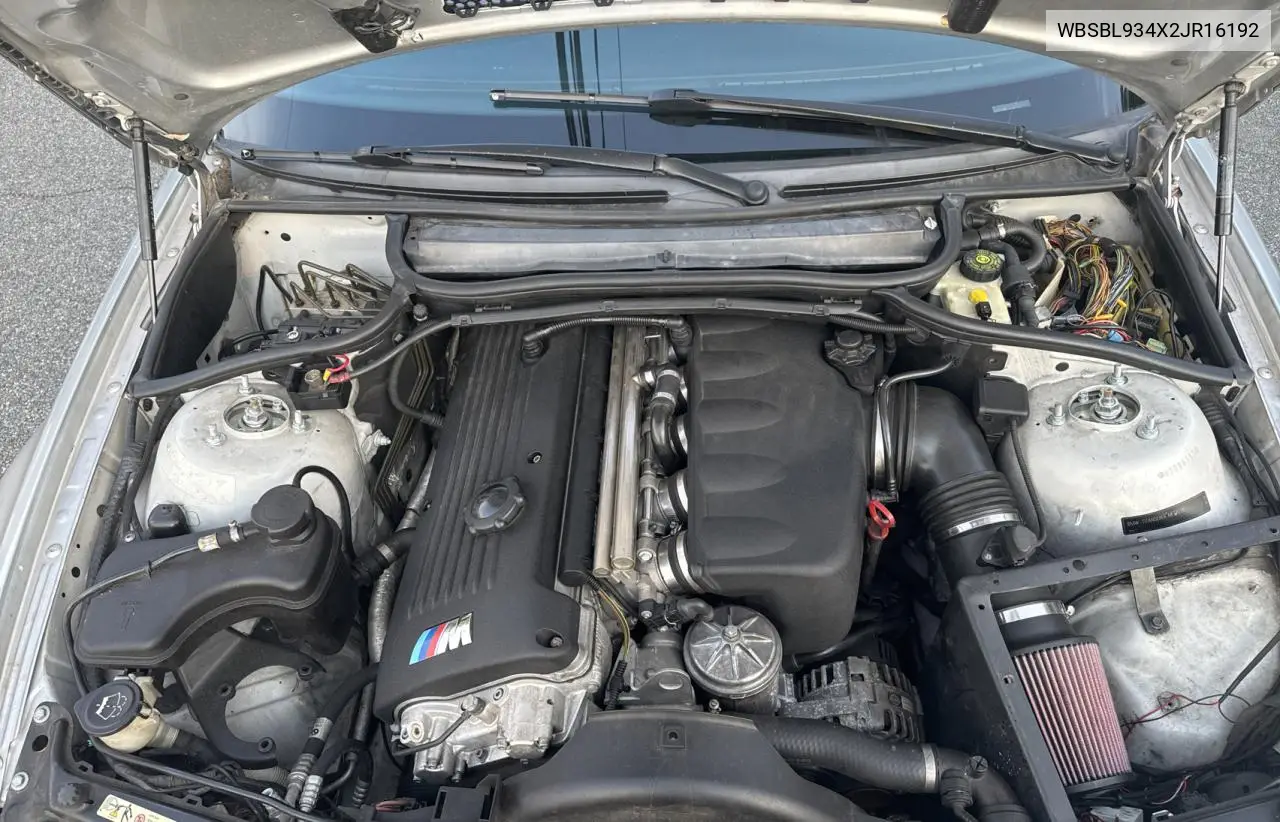 2002 BMW M3 VIN: WBSBL934X2JR16192 Lot: 62198015