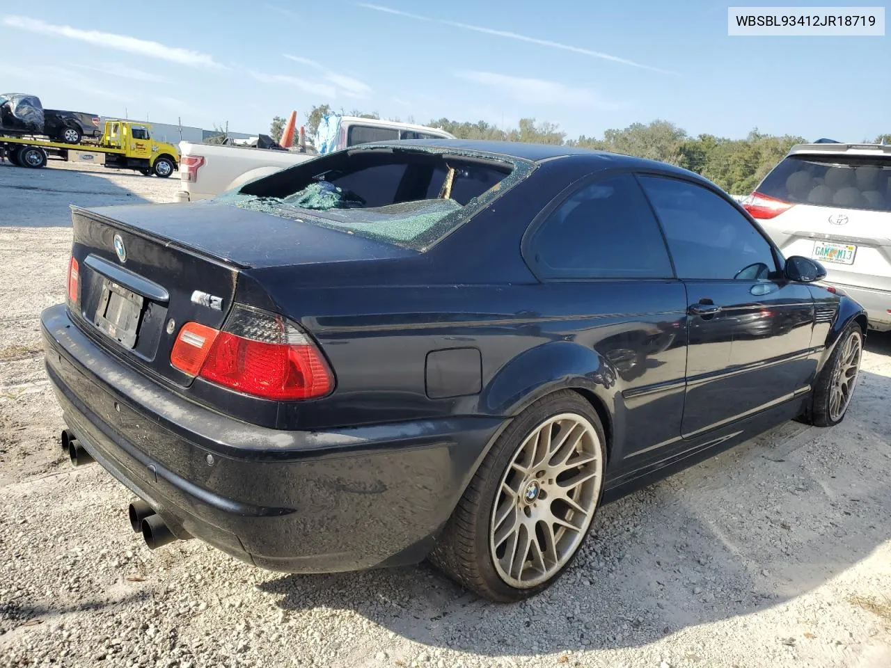 2002 BMW M3 VIN: WBSBL93412JR18719 Lot: 77209764