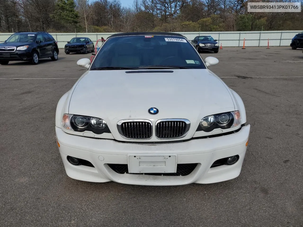 2003 BMW M3 VIN: WBSBR93413PK01766 Lot: 53574054