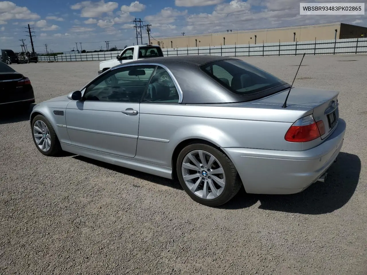 2003 BMW M3 VIN: WBSBR93483PK02865 Lot: 55986435