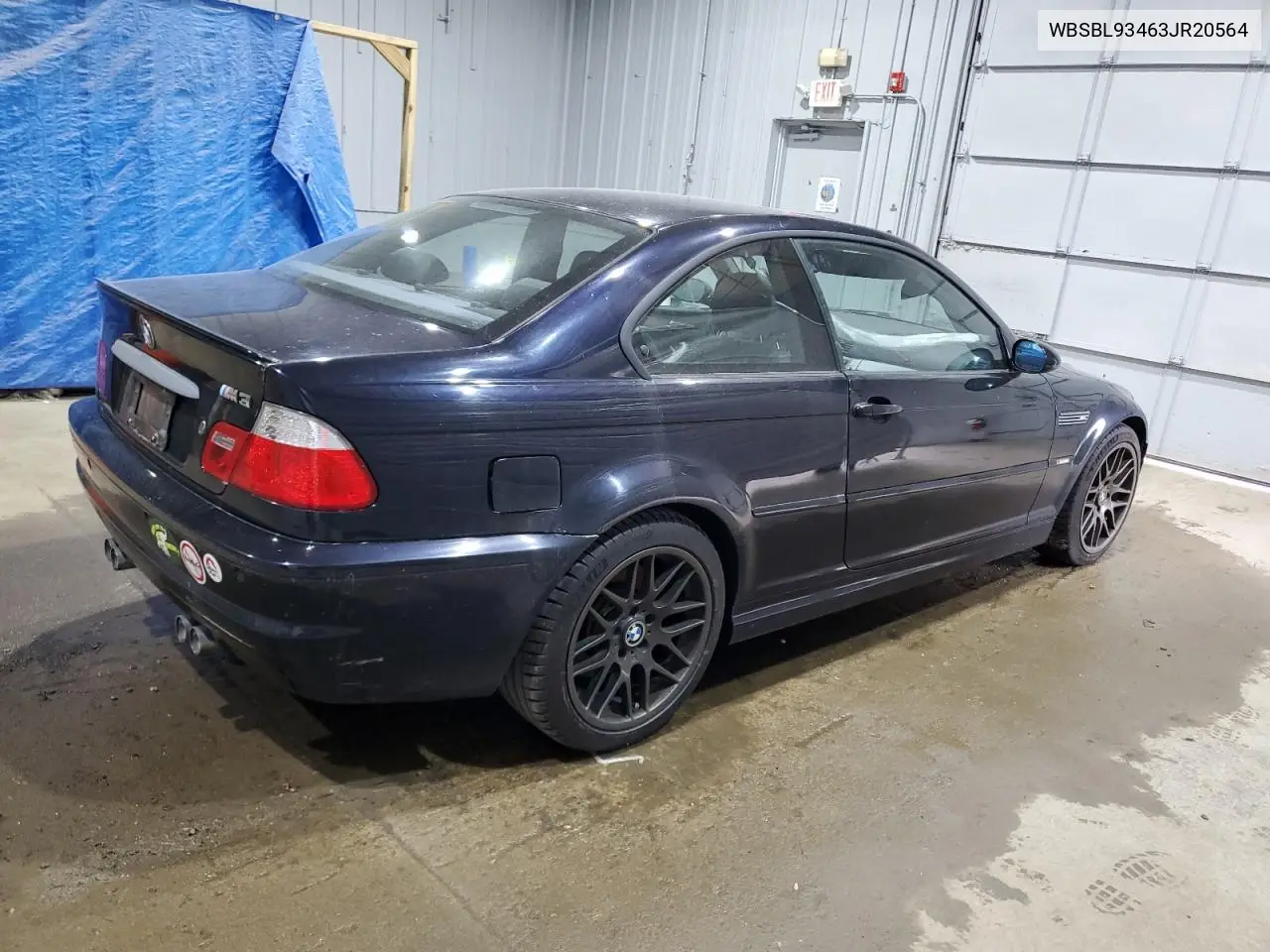 2003 BMW M3 VIN: WBSBL93463JR20564 Lot: 57614225