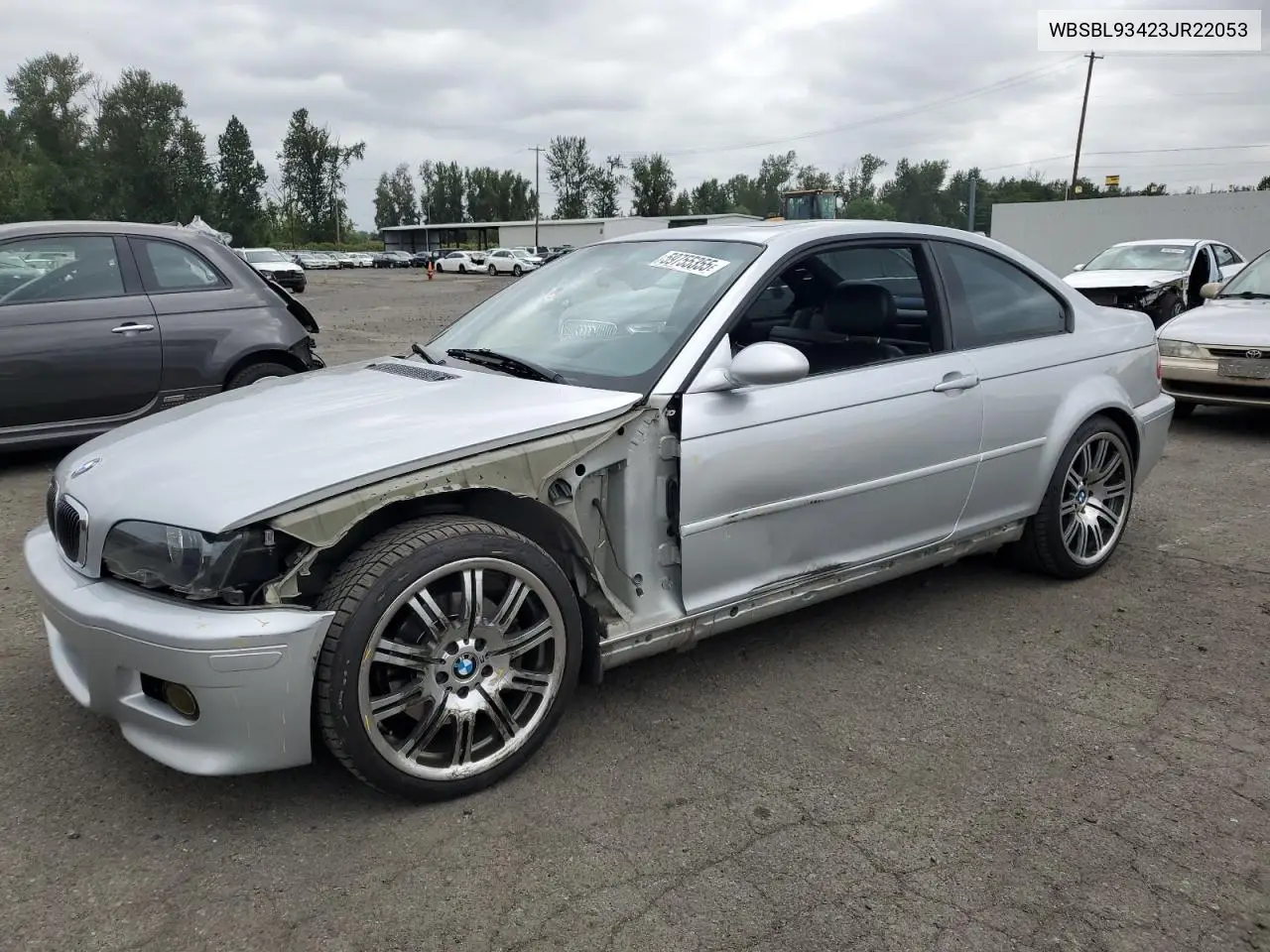 2003 BMW M3 VIN: WBSBL93423JR22053 Lot: 59755355