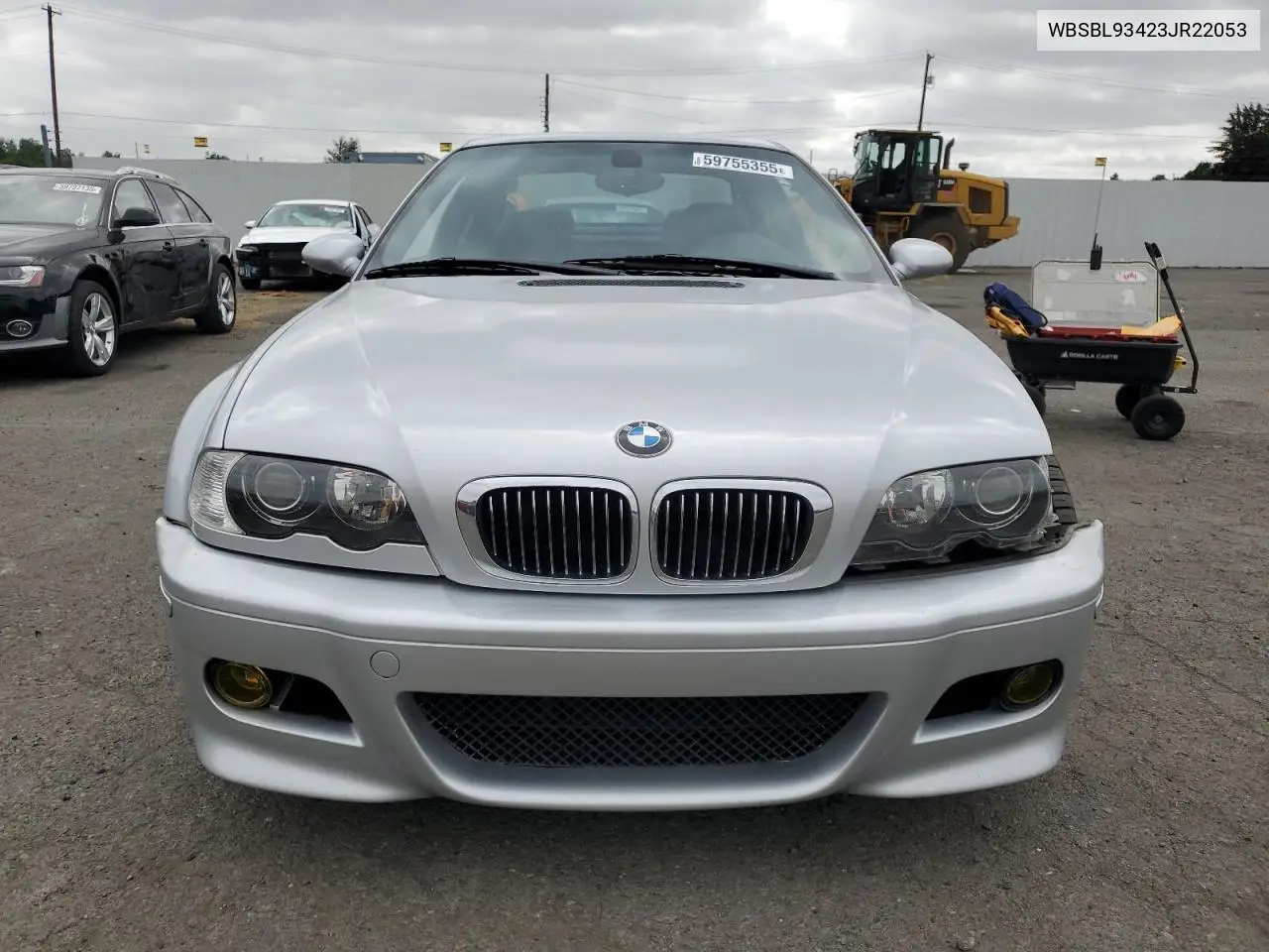 2003 BMW M3 VIN: WBSBL93423JR22053 Lot: 59755355