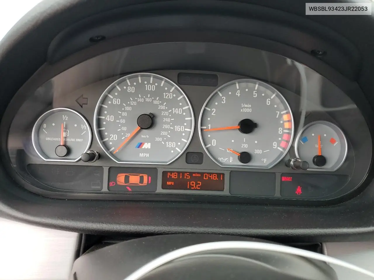 2003 BMW M3 VIN: WBSBL93423JR22053 Lot: 59755355