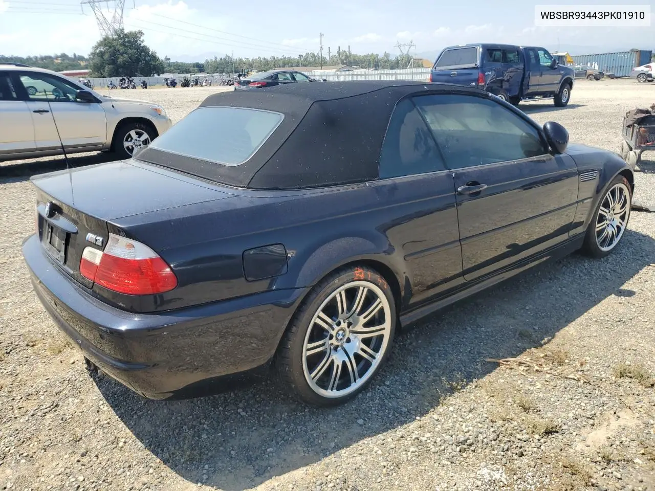 2003 BMW M3 VIN: WBSBR93443PK01910 Lot: 59987085