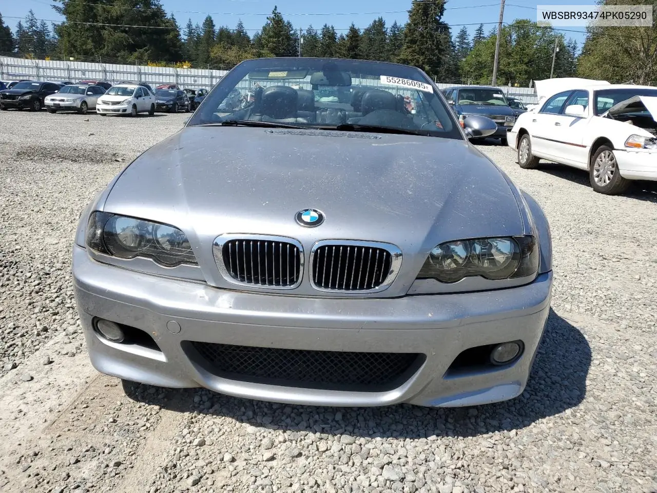 2004 BMW M3 VIN: WBSBR93474PK05290 Lot: 55286095