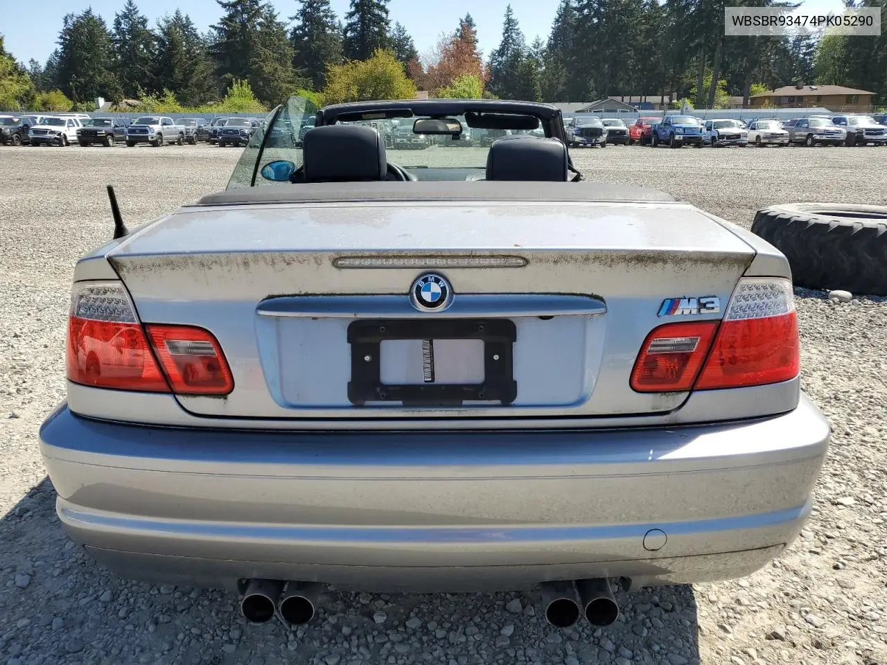 2004 BMW M3 VIN: WBSBR93474PK05290 Lot: 55286095