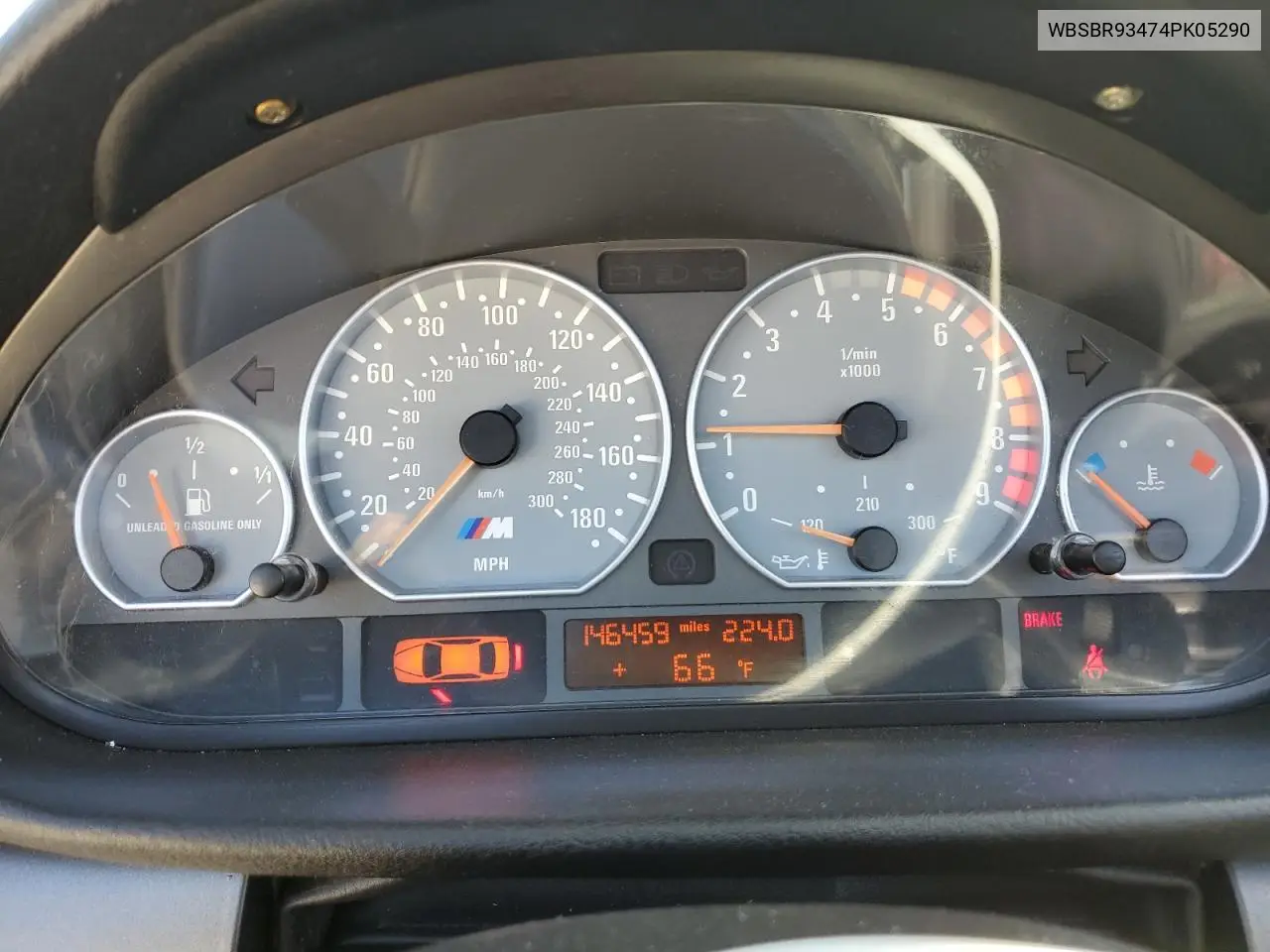 2004 BMW M3 VIN: WBSBR93474PK05290 Lot: 55286095