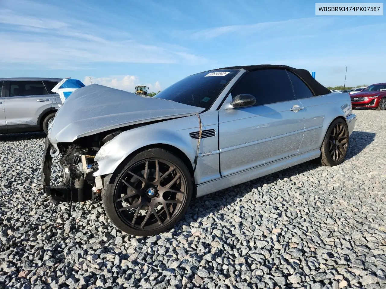 2004 BMW M3 VIN: WBSBR93474PK07587 Lot: 60530645