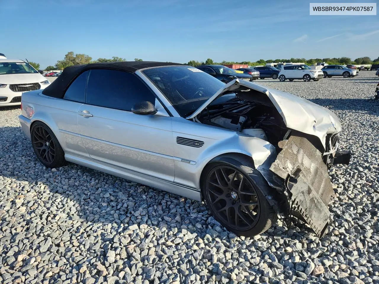 2004 BMW M3 VIN: WBSBR93474PK07587 Lot: 60530645