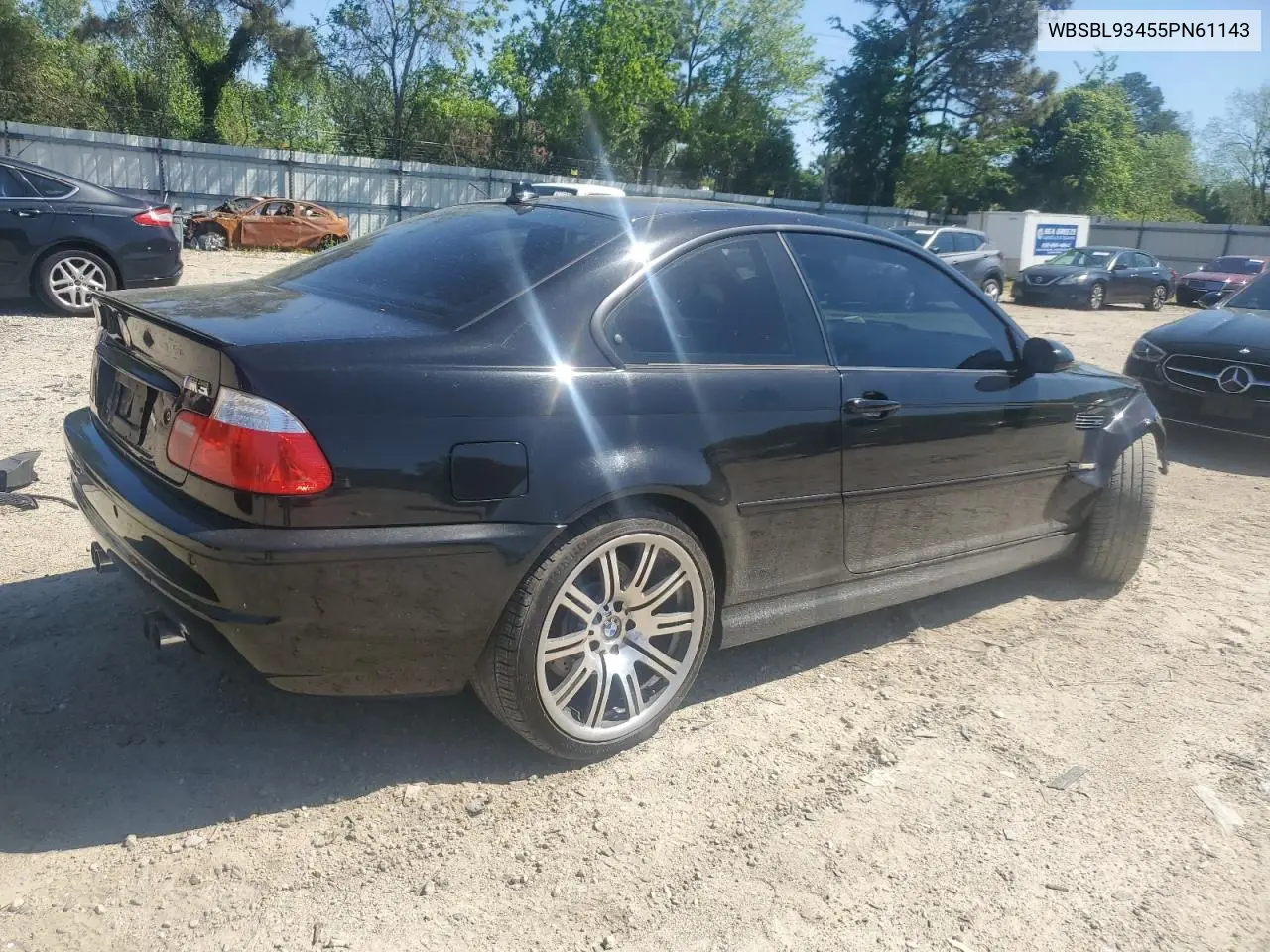 2005 BMW M3 VIN: WBSBL93455PN61143 Lot: 54435445