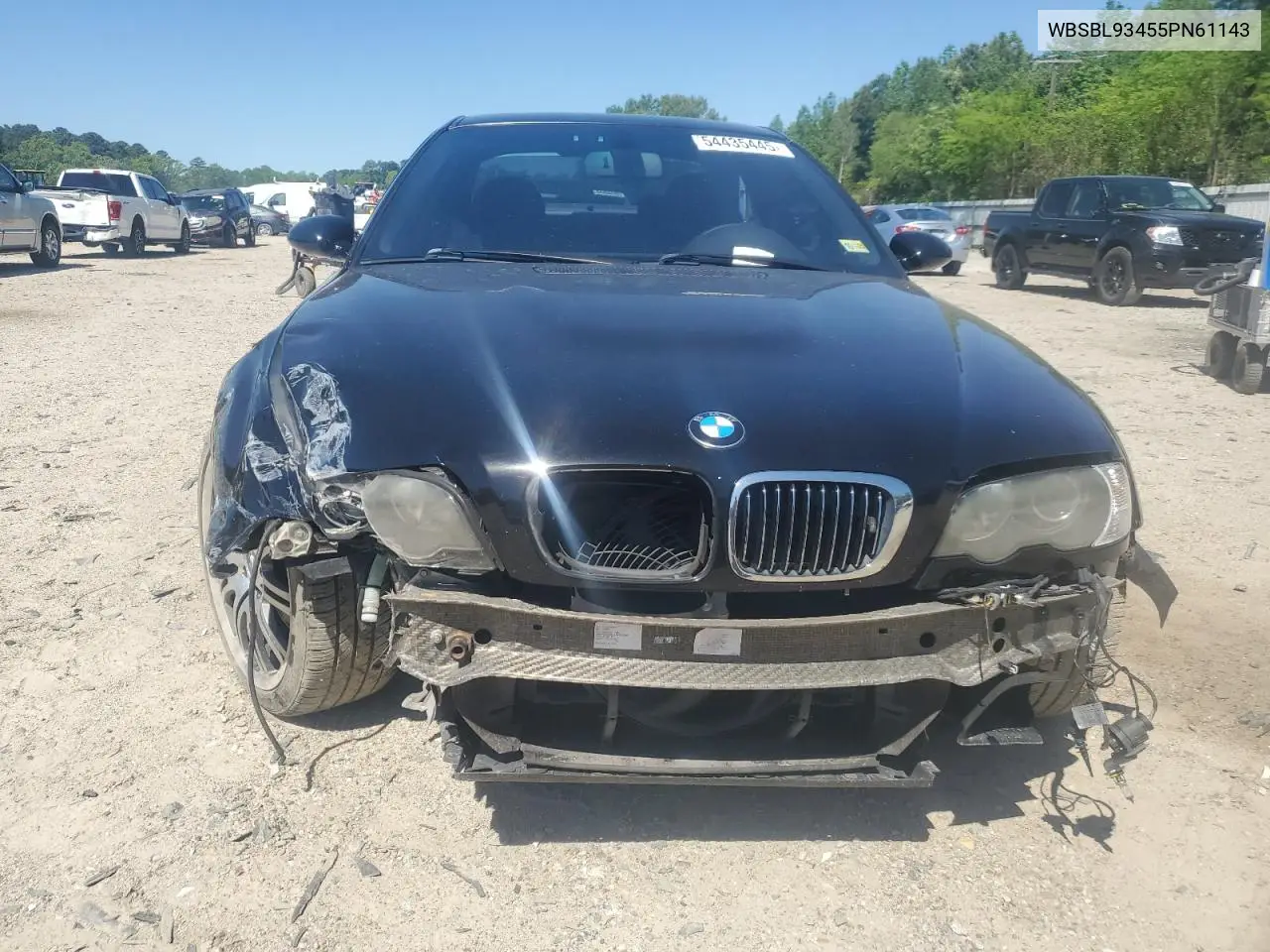2005 BMW M3 VIN: WBSBL93455PN61143 Lot: 54435445