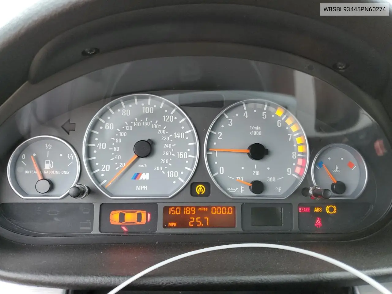 2005 BMW M3 VIN: WBSBL93445PN60274 Lot: 55649445
