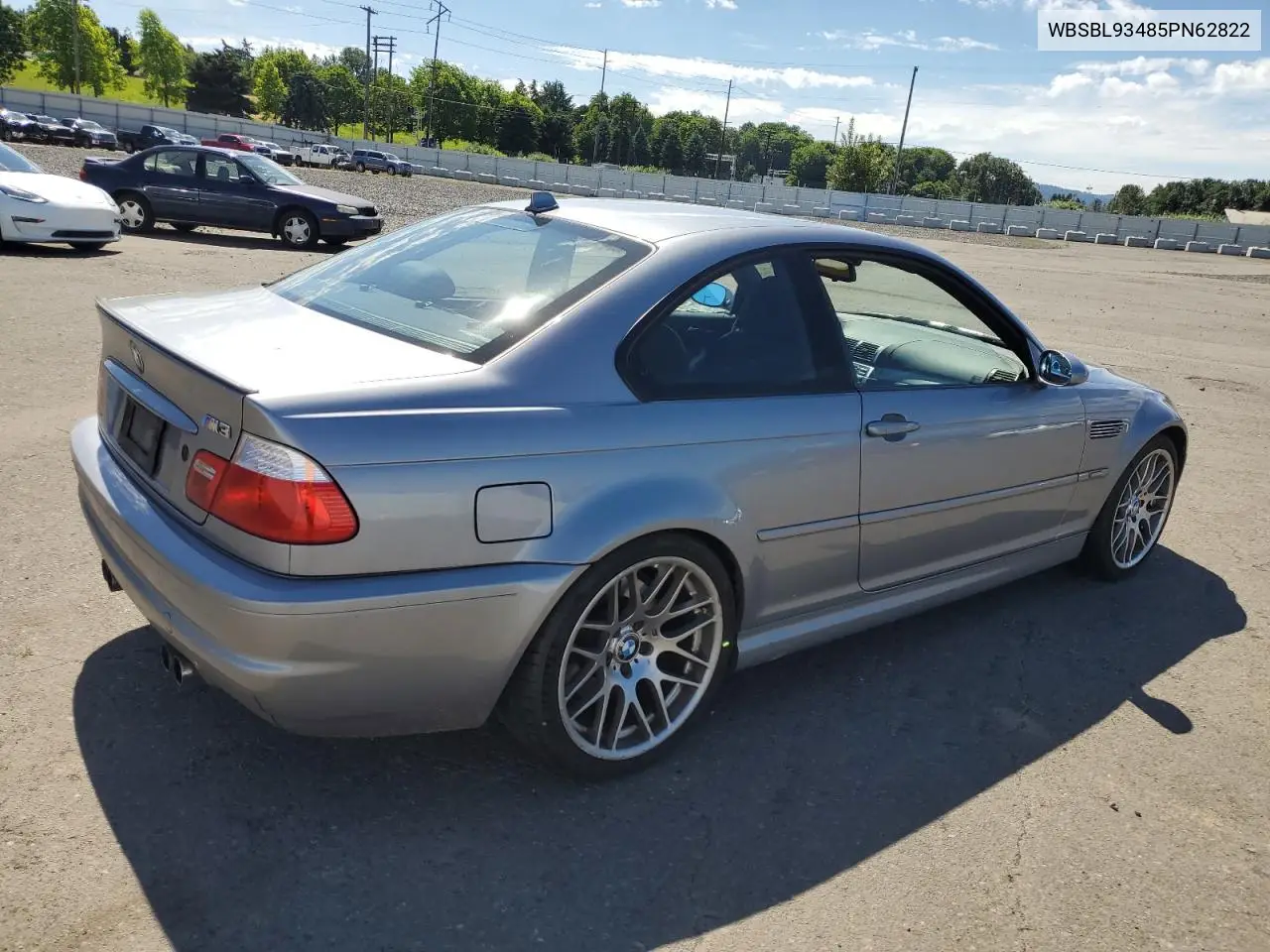 2005 BMW M3 VIN: WBSBL93485PN62822 Lot: 59136745