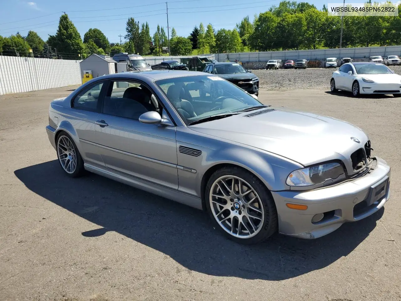 2005 BMW M3 VIN: WBSBL93485PN62822 Lot: 59136745