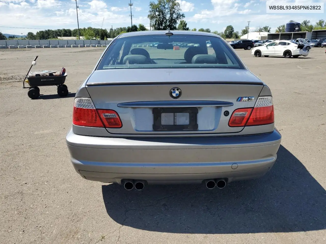 2005 BMW M3 VIN: WBSBL93485PN62822 Lot: 59136745
