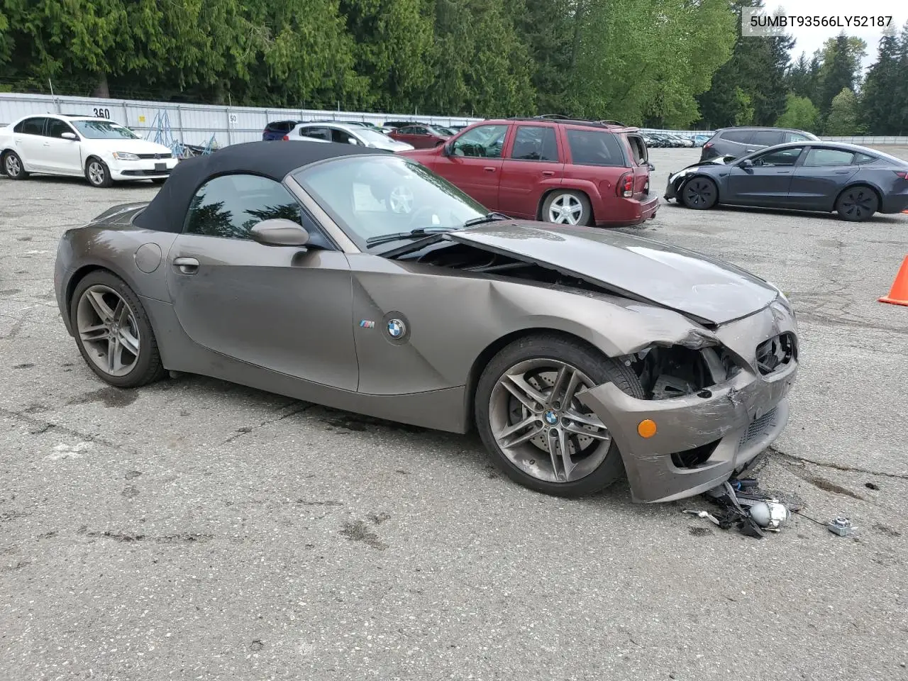2006 BMW M Roadster VIN: 5UMBT93566LY52187 Lot: 54990615