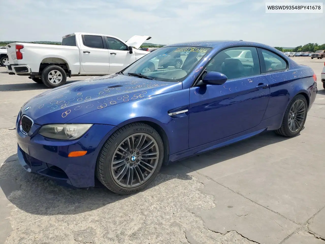 2008 BMW M3 VIN: WBSWD93548PY41678 Lot: 52818535