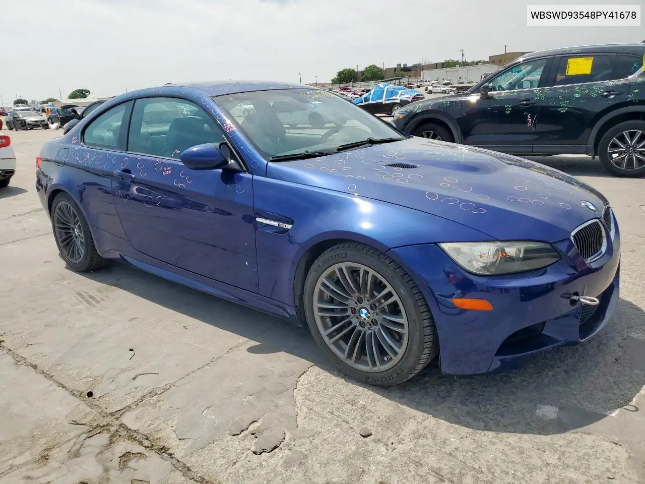 2008 BMW M3 VIN: WBSWD93548PY41678 Lot: 52818535