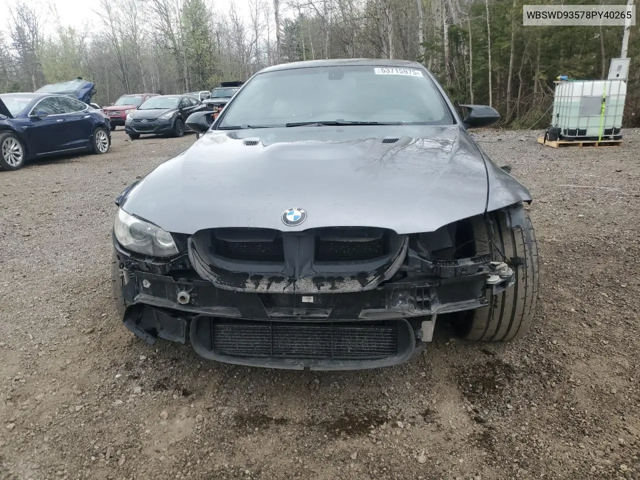 2008 BMW M3 VIN: WBSWD93578PY40265 Lot: 53715975