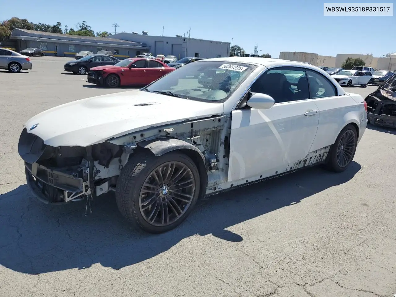 2008 BMW M3 VIN: WBSWL93518P331517 Lot: 56307235