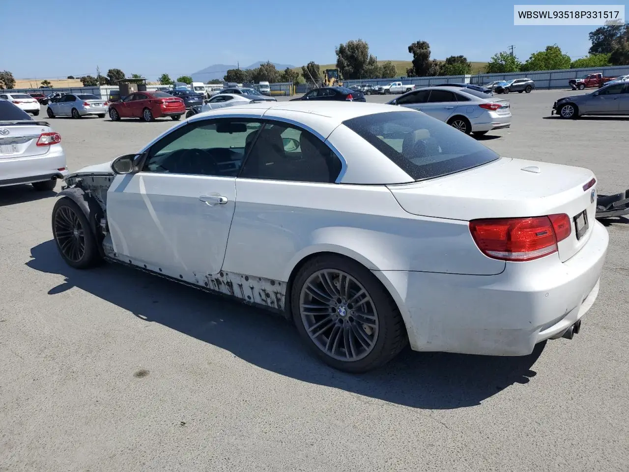 2008 BMW M3 VIN: WBSWL93518P331517 Lot: 56307235
